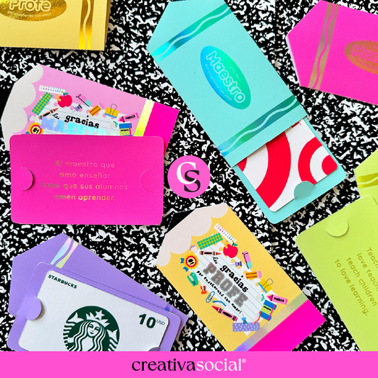 Día del Maestro Gift Card Holder