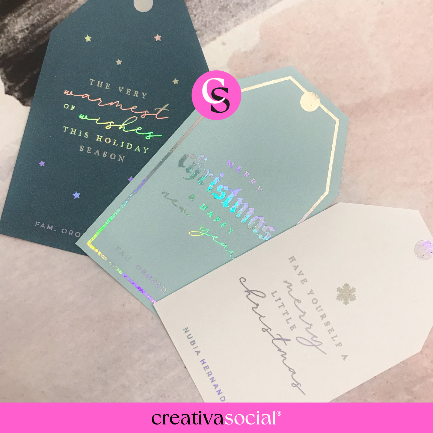 Christmas Textos Vectores