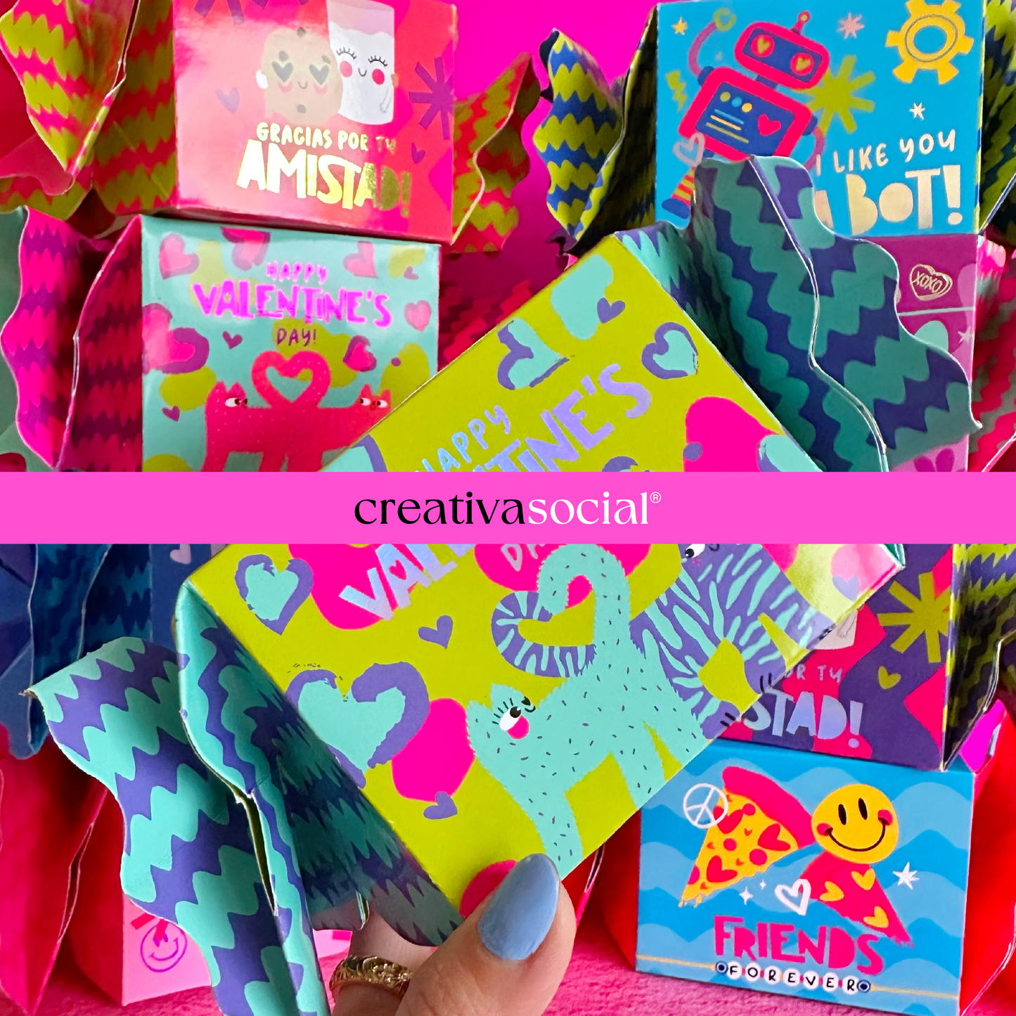 Valentines '25 Cracker Candy Box Diseños
