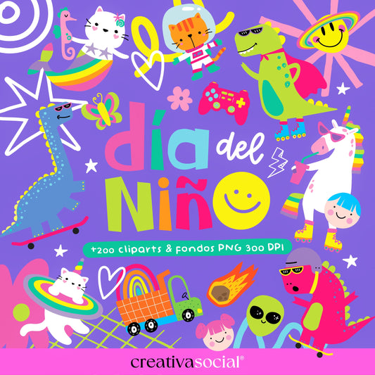 Dia Niño '25 Cliparts & Fondos