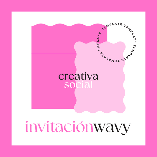 TEMPLATE Invitación Wavy