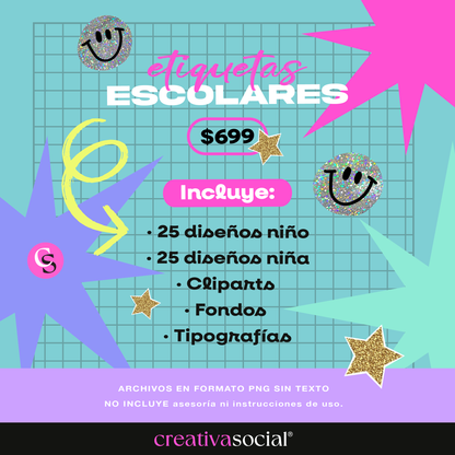 Etiquetas Escolares 2026