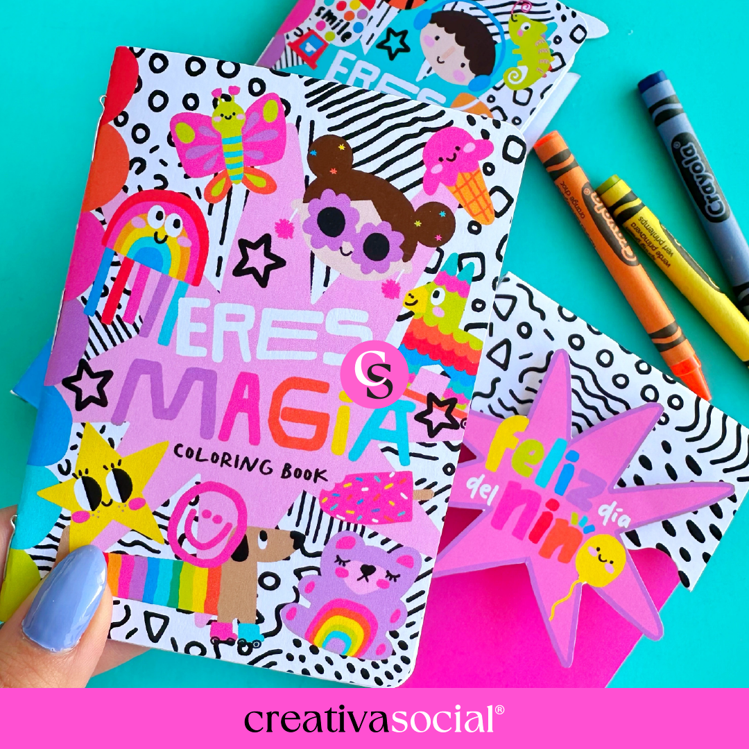 Happy Kids Mini Coloring Book & Box