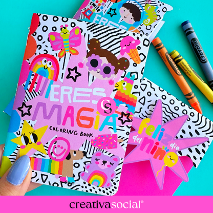 Happy Kids Mini Coloring Book & Box