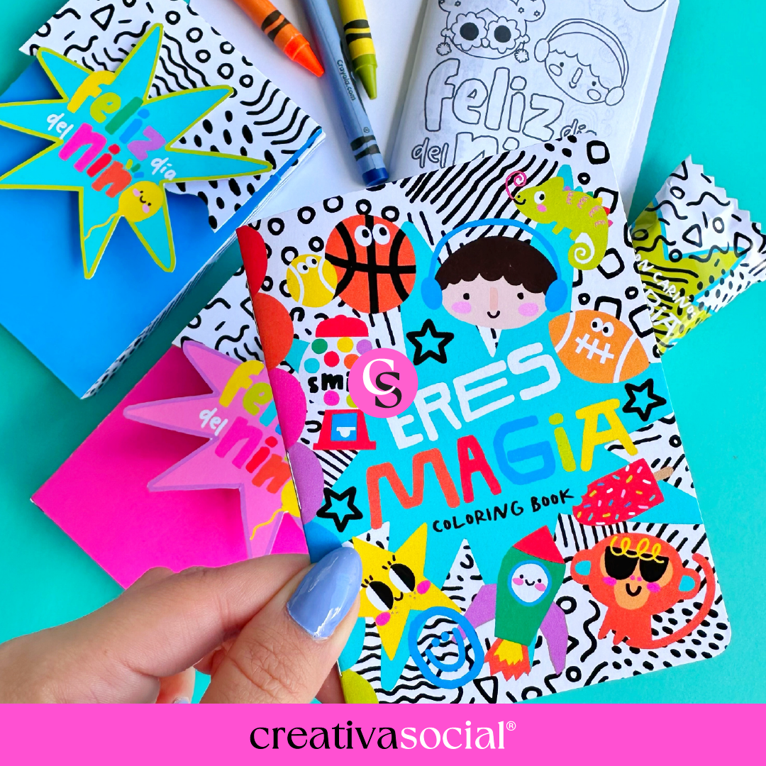 Happy Kids Mini Coloring Book & Box