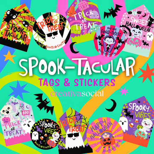 Halloween Tags & Stickers