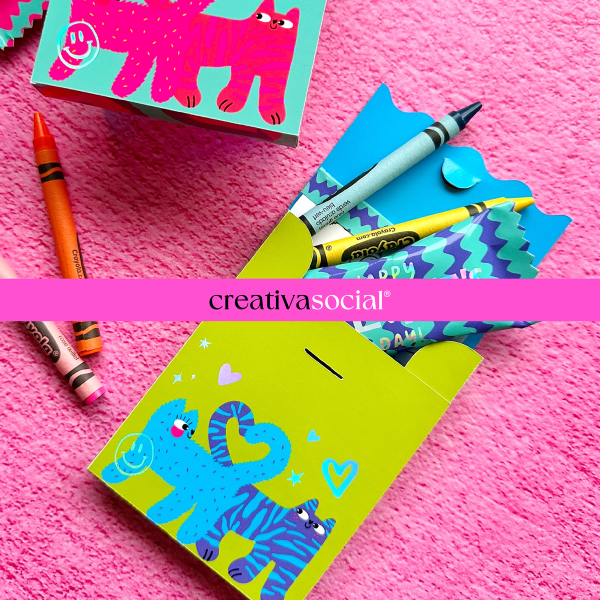 Mini Activity Book Box Template – CreativaSocial