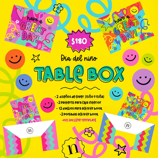 Día del Niño Diseños para Table Box