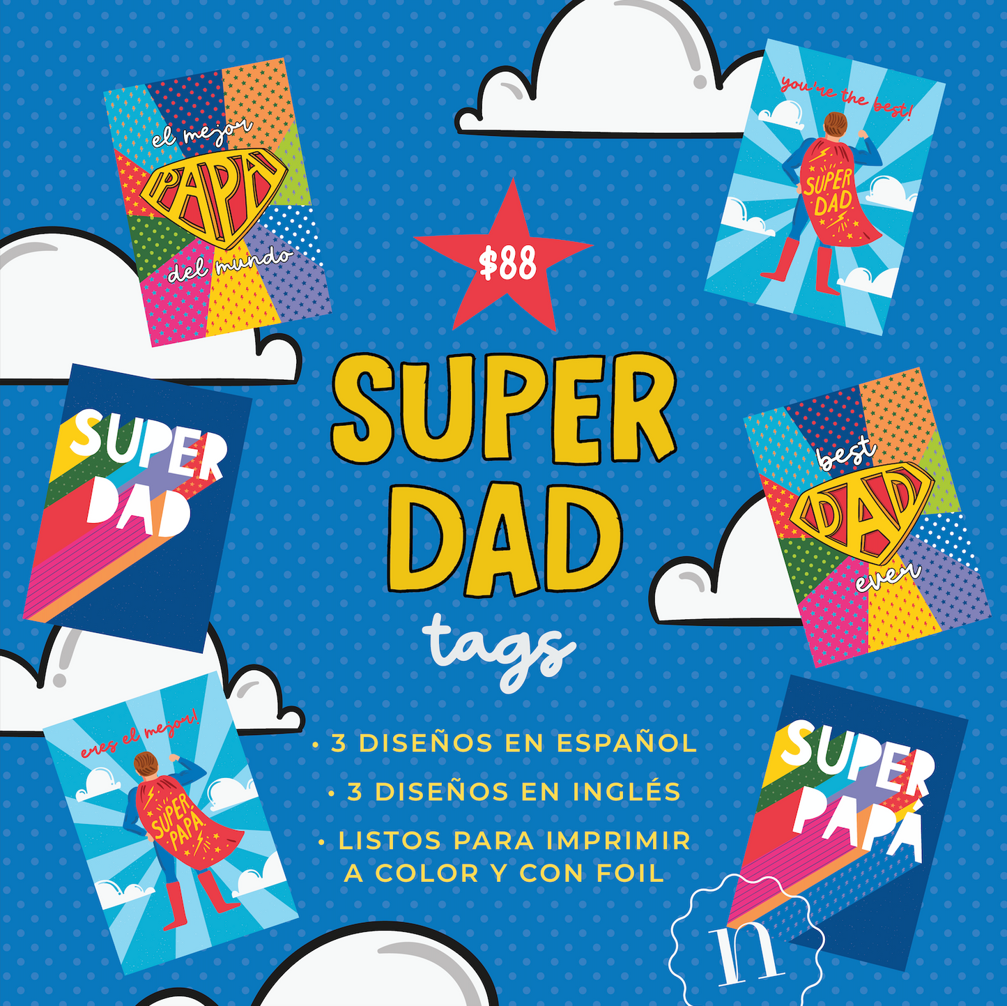 Super Dad Tags