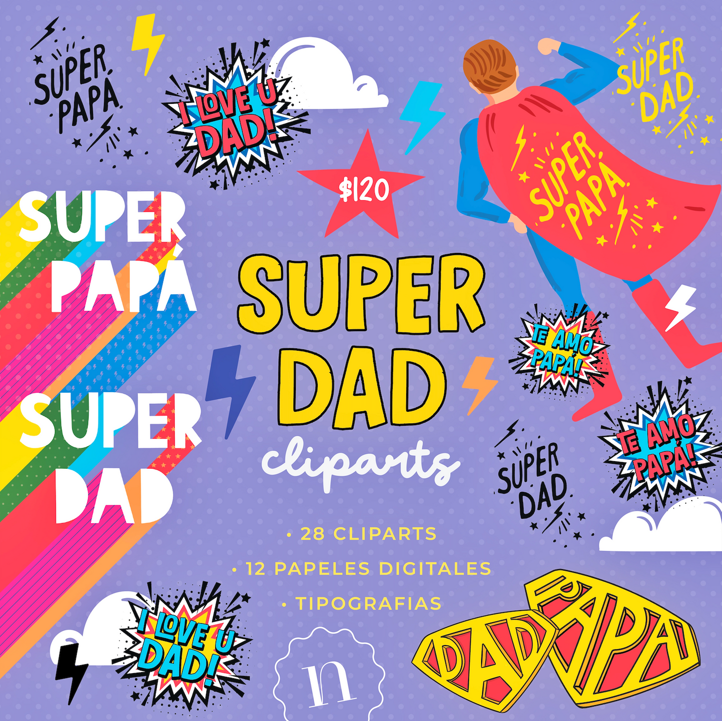 Super Dad Cliparts