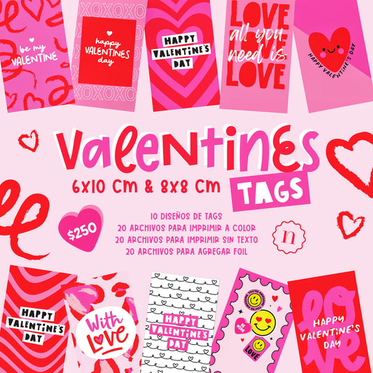 Valentines Tags Templates