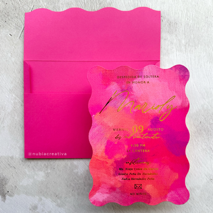 TEMPLATE Invitación Wavy