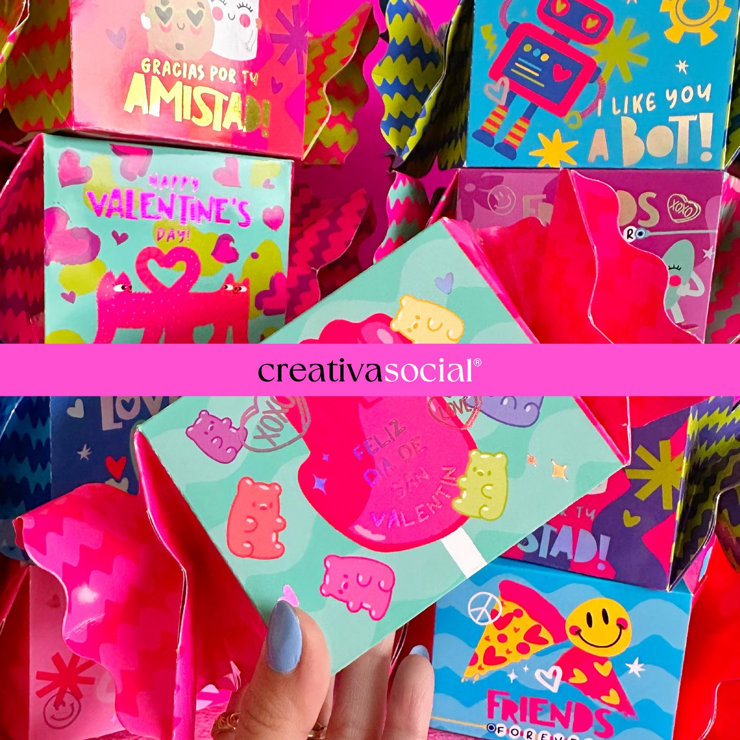 Valentines '25 Cracker Candy Box Diseños