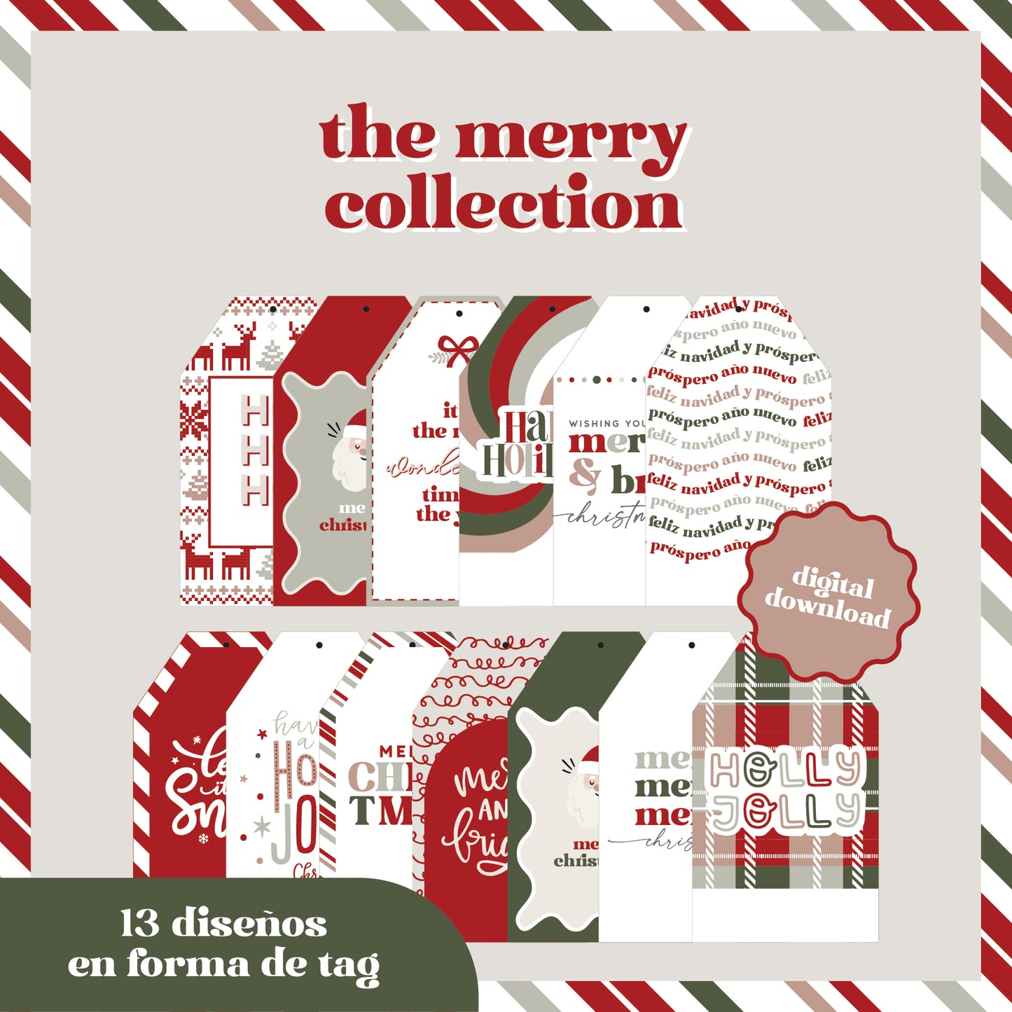 Christmas Tags Merry Collection