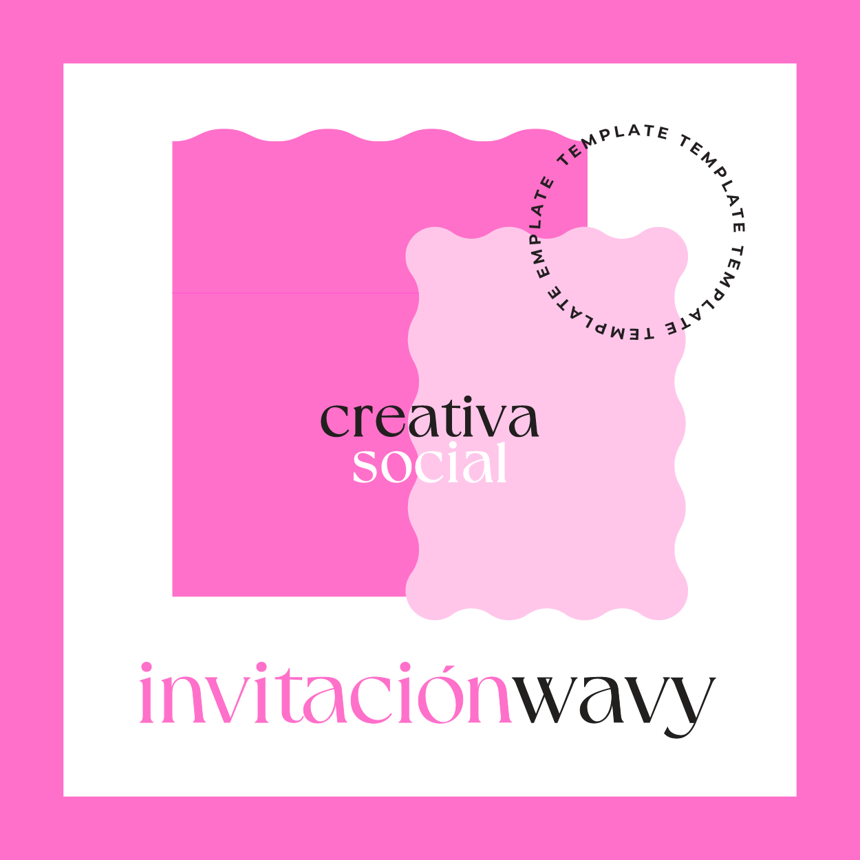 TEMPLATE Invitación Wavy