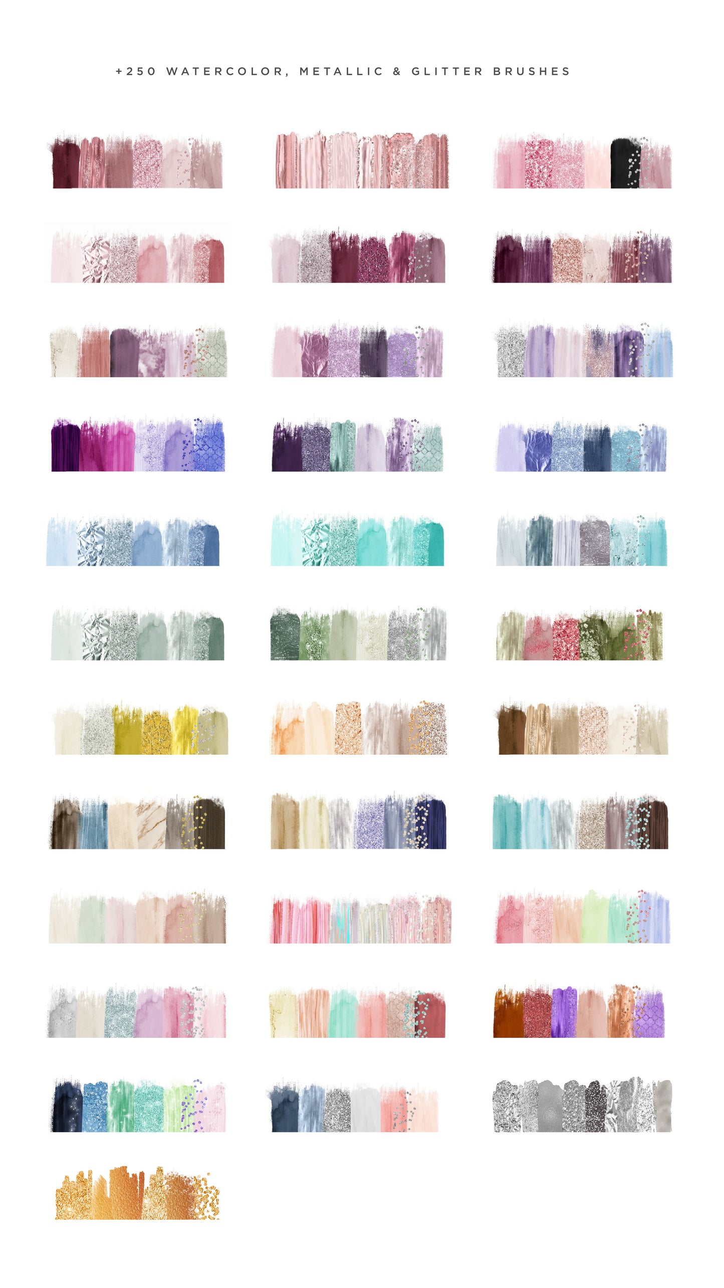 Brushes Clipart Set